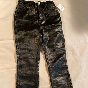 Free People Vinyl Jeans